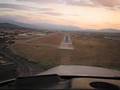 In volo al tramonto - Atterraggio presso l'Aeroporto D'Abruzzo