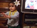 Lonely baby hoola dance