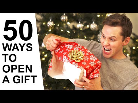 50 Ways to Open a Christmas Gift
