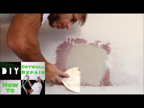 how to patch door knob hole