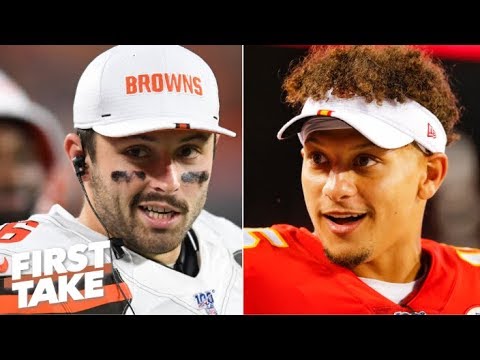 Video: Which QB has more superstar potential: Baker Mayfield or Patrick Mahomes? | First Take