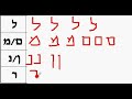 The Alphabet -  lesson -1- Biblical Hebrew