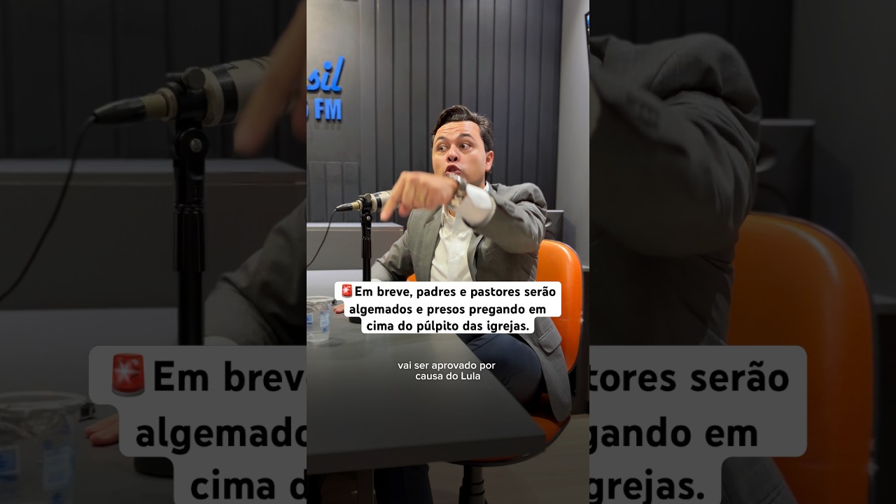 🚨Em breve, padres e pastores serão algemados e presos pregando em cima do púlpito das igrejas