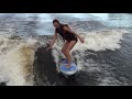 Izzy wakesurfing on phase5 Drew Danello Pro