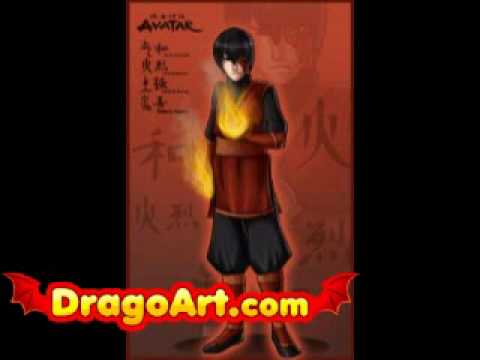 how to draw zuko step by step