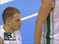 slovenia vs france rasho nesterovic foul on tony parker in ec and his ejection