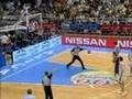 Rasho Nesterovic foul on Tony Parker