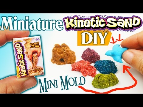 HOW TO MAKE MINIATURE REALISTIC KINETIC SAND & MOLD craft