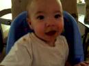 silly baby making noise