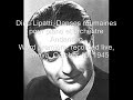 dinu lipatti, danses roumaines pour piano et orchestre
vif
andantino
allegro vivace 
dinu lipatti (piano)
ernest ansermet / orchestre de la suisse romande (osr) 
(word premi�re, recorded live, geneva, october 10, 1945)