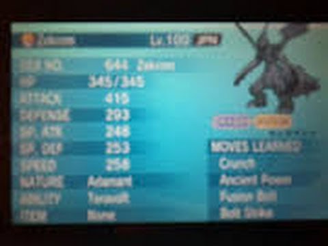 how to get zekrom in pokemon y