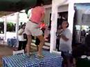 Pepi dancing at Los balleneros