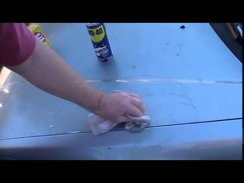 how to remove paint with wd 40