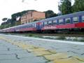 Bahn Touristik Express a Roma Ostiense con 2 carrozze Euro Express in testa