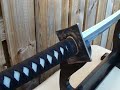 BLACK NINJA DRAGON  Japanese Shadow Warrior Tameshigiri Samurai Katana Sword Forged by Hazama Yakiba