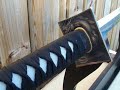BLACK NINJA DRAGON  Japanese Shadow Warrior Tameshigiri Samurai Katana Sword Forged by Hazama Yakiba