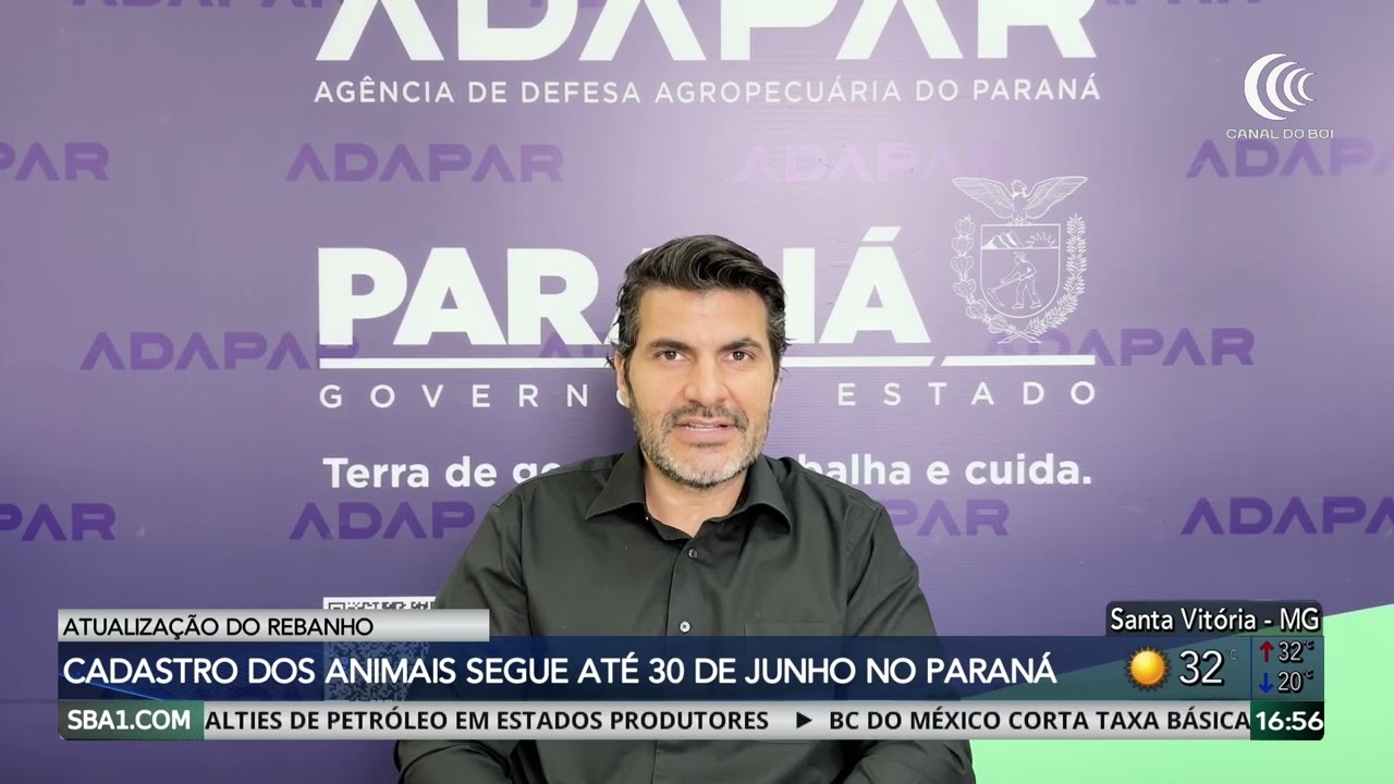 Atualização do rebanho segue até 30 de junho no Paraná