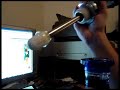 Inserting a Heba Diffuser down the vase of a Mya Gyro