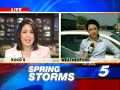 spring storms pounded a car lot in weatherford.  eyewitness news 5's amanda guerra has more.