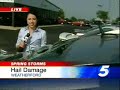 Hail Damages Cars In Weatherford