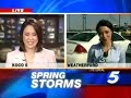 spring storms pounded a car lot in weatherford.  eyewitness news 5's amanda guerra has more.