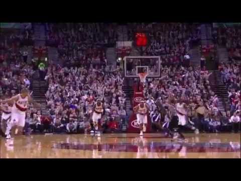 Gerald Wallace to Nicolas Batum two-handed dunk