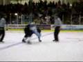 Lamoureux and some Indiana Ice goon