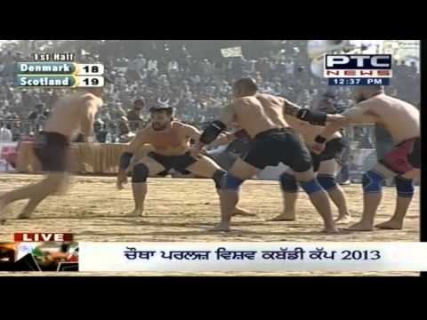 Denmark vs Scotland | Men's | Day 10 | Pearls 4th World Cup Kabaddi Punjab 2013