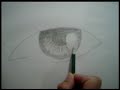 How to draw eyes made by black pencil (olho de grafite)