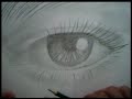 How to draw eyes made by black pencil (olho de grafite)