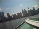 manhattan skyline by boat