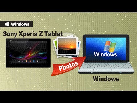 how to transfer photos from xperia to laptop