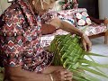 Tressage de palme de cocotier