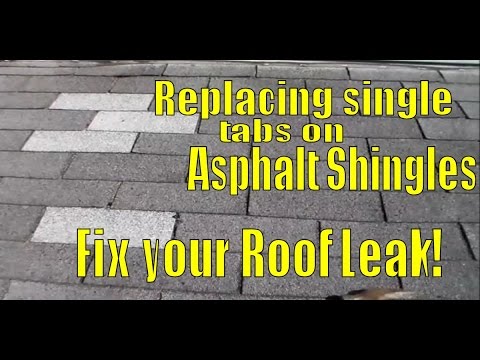 how to fix asphalt roof leak