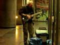 Paris street guitarist in Bastille