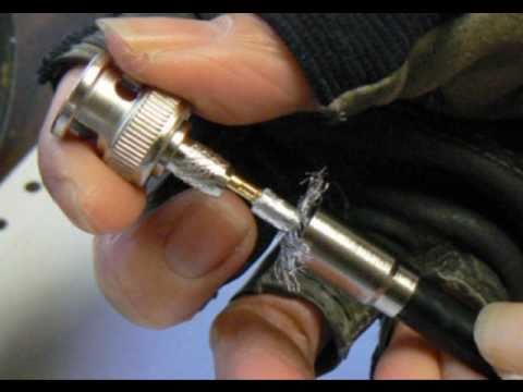how to fit bnc crimp connector