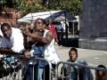 Dr. Lenora Fulani leads the NYC Independence Party contingent in the African American Day Parade in Harlem, September 20, 2009. 