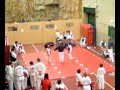 Ricks match fight which he wins he is in the red