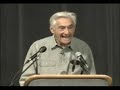 Howard Zinn giving a lecture on Auraria Campus. which was sponsored by the university of Colorado Denver Student Life Office