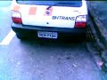 Carro da BHTRANS estacionado em local proibido