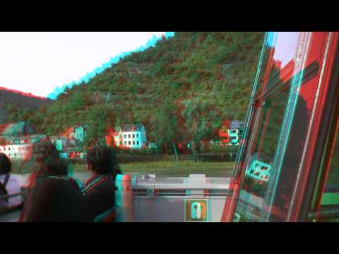 3D HD anaglyph of Rhine River Germany - YouTube