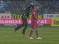FOOTBALL VIOLENCE: Romanian fan punches Steaua Bucharest player