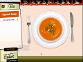 this is me playing the game lets get cookin' doing the first recipe, squash soup. want to play this game? go to: friv.com and in a box there will be a lady with red/ginger/dark red hair, click it and start playing!