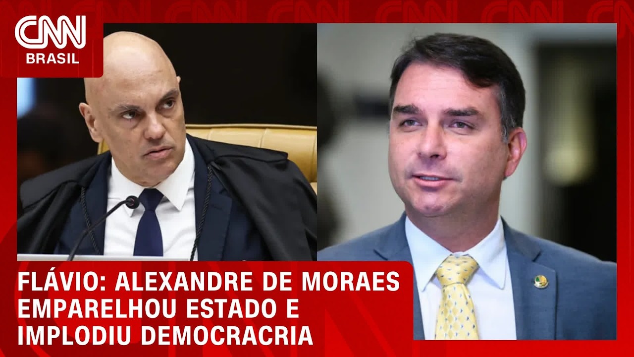 Flávio critica Moraes após vídeo em avião de Vorcaro: "Aparelhou o Estado" | CNN AGORA
