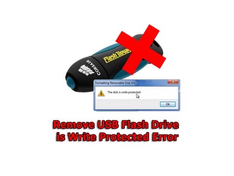 how to remove write protection of usb