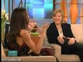 teri hatcher showing her country girl side on ellen. no copyright intended. i own nothing.
