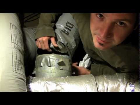 how to fasten duct insulation
