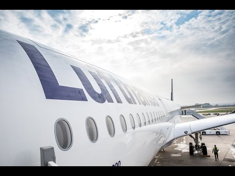 Der Airbus A350 von Lufthansa, der Stuttgart heißt