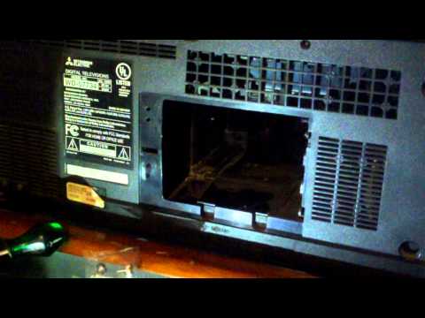 How to replace the lamp in a Mitsubishi WD-57734 HD RP TV