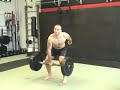 Fat Short Barbell One Arm Squat Snatch